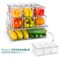 Sorbus 10 Pack Clear Stackable Refrigerator Storage Bins with Lids - Perfect for Kitchen Organization, Pantry and Fridge Storage